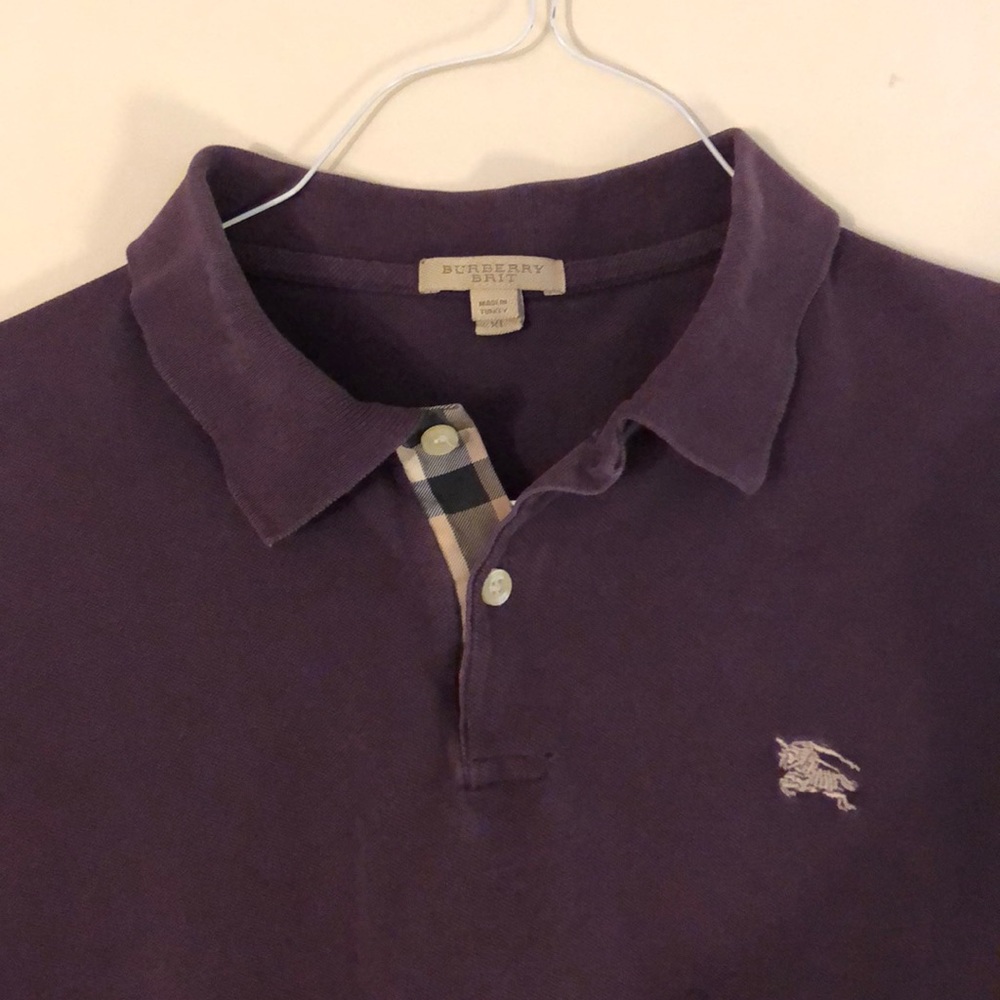 Purple Burberry Polo